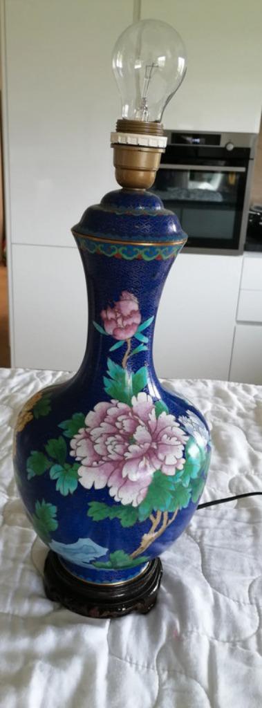 cloisonné tafellamp lampadaire, Ophalen of Verzenden