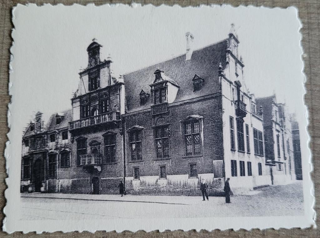 Oude fotoprent: Rijkshof, Mechelen, Verzamelen, Foto's en Prenten, Ophalen of Verzenden, Gebruikt, Gebouw, Foto