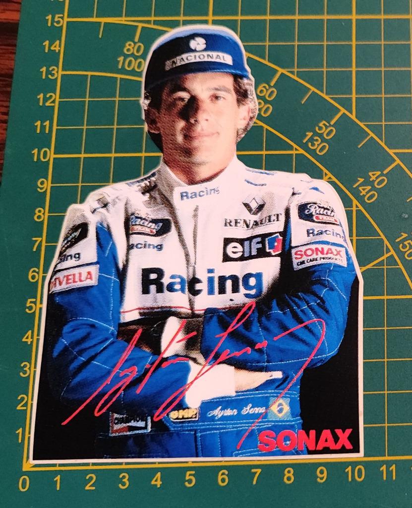 Sticker Ayrton Senna Williams Renault F1 1994 (Zeldzaam!), Enlèvement ou Envoi, Comme neuf