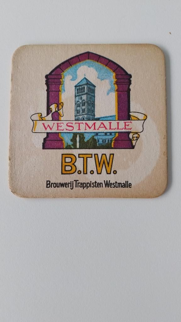 Bierviltje Westmalle, Verzamelen, Ophalen of Verzenden, Gebruikt, Viltje(s)