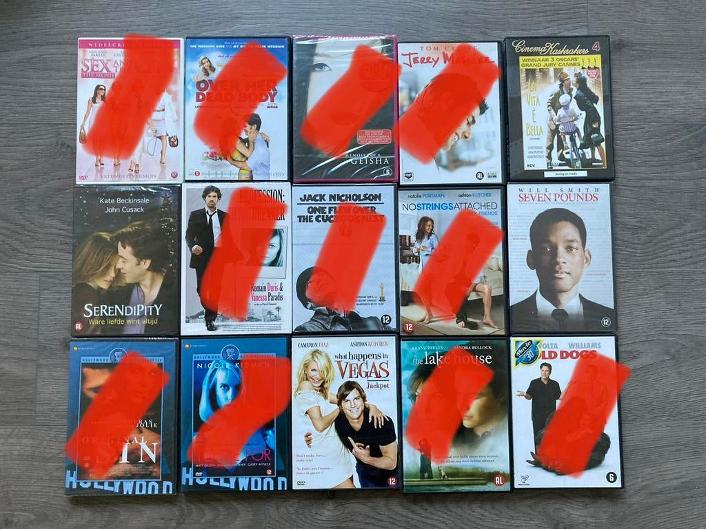 Pakket 12 DVD’s voor 4€ (0,75€/st) - Romance, dans, drama, Enlèvement ou Envoi, Drame