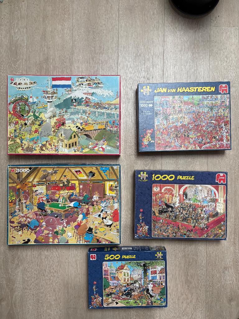 Puzzels jan van haasteren - anton pieck, Ophalen of Verzenden, Legpuzzel