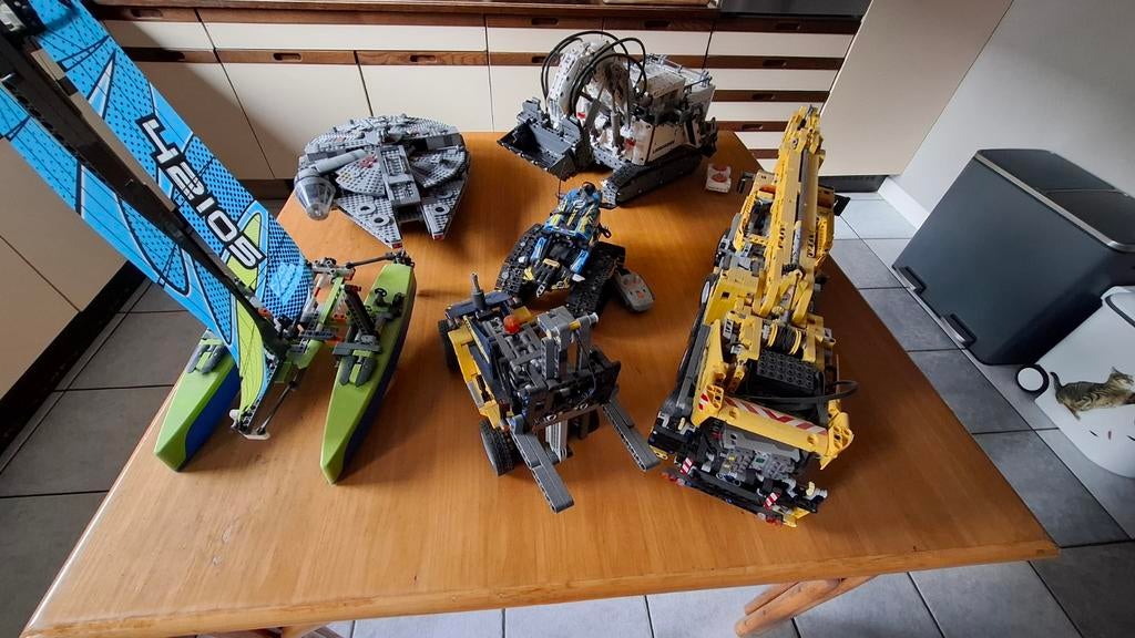 Gemengde Lego / Mould King Technic en non Technic sets, Ophalen, Gebruikt, Complete set, Lego