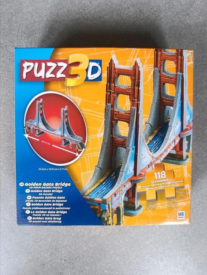 3D-puzzel Golden Gate brug SF bouwen, Ophalen, Zo goed als nieuw