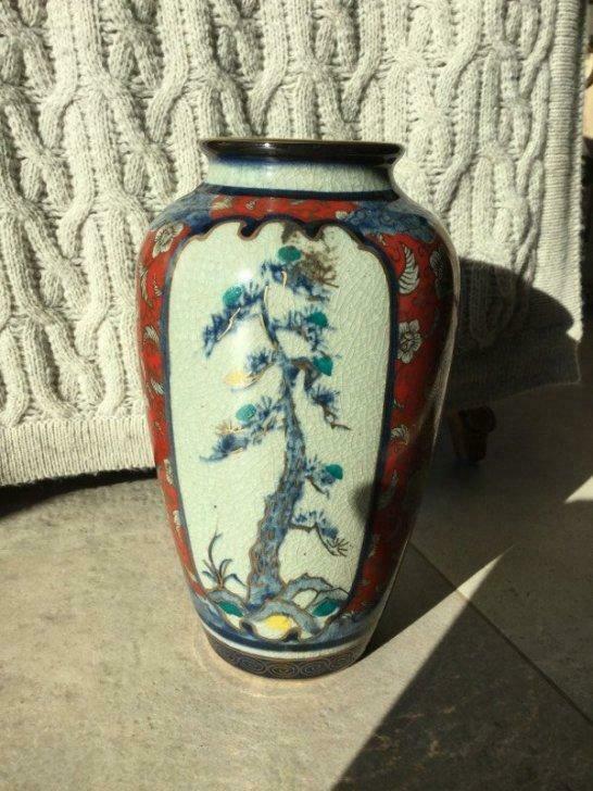 antique imari japan porcelaine vaas vase, Ophalen of Verzenden