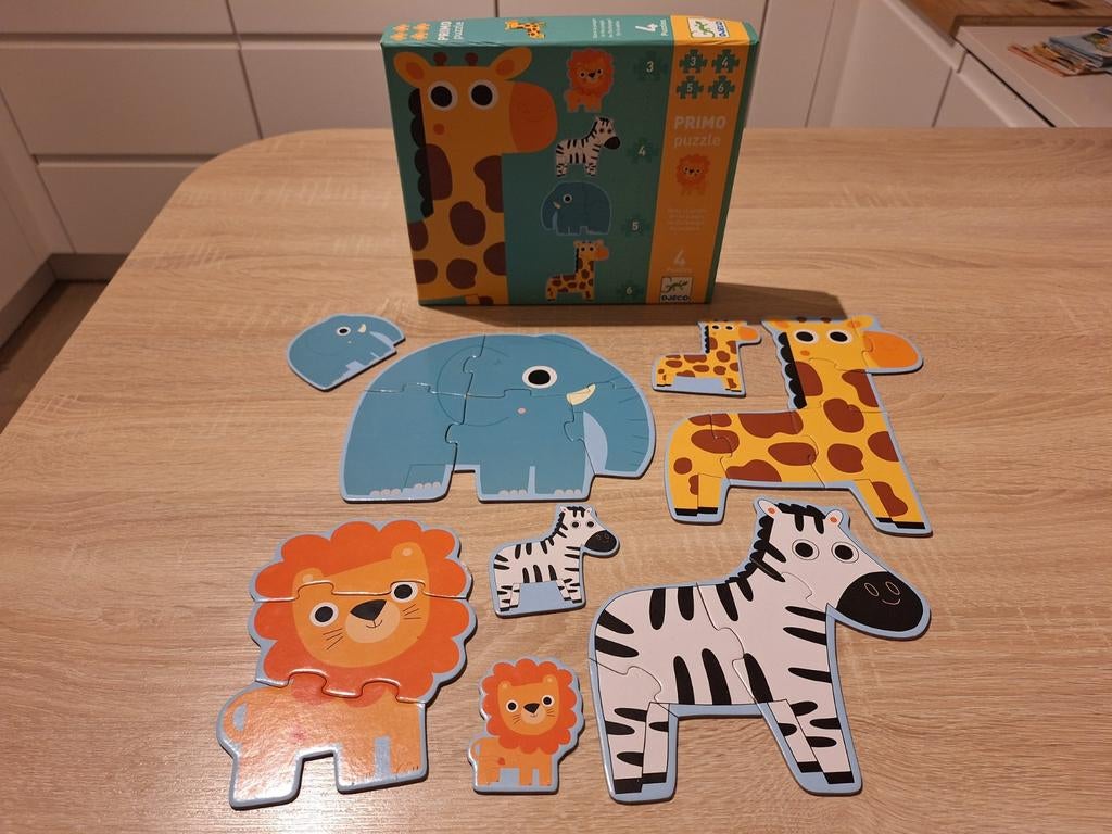 Djeco Primo puzzel in de jungle, Ophalen of Verzenden