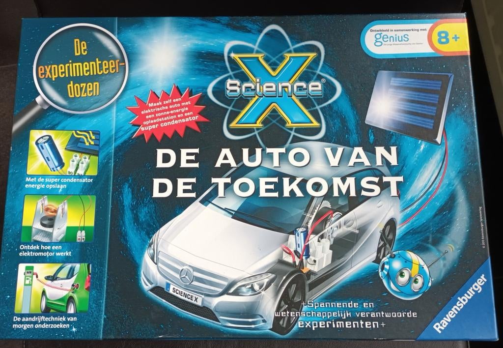 Experimenteerdoos - de auto van de toekomst, Hobby en Vrije tijd, Elektronica-componenten, Ophalen, Gebruikt
