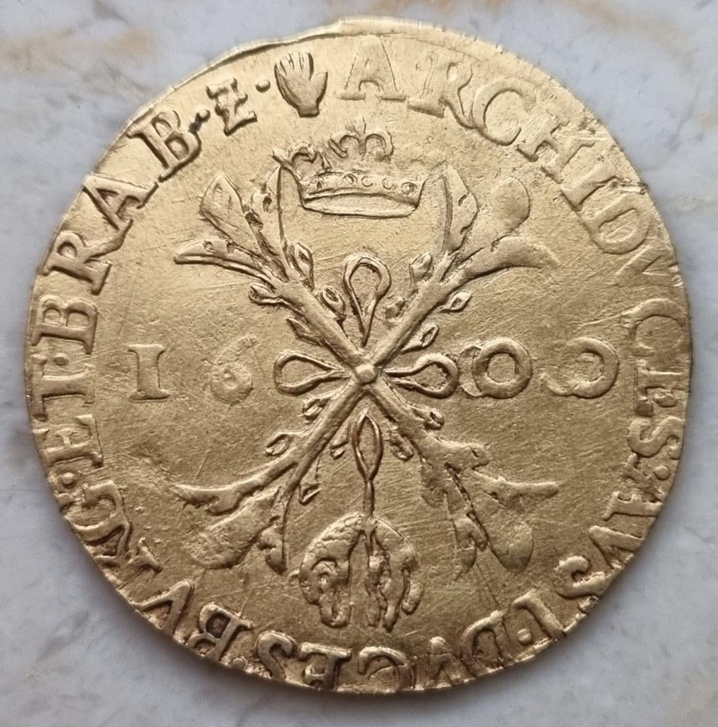 Dubbele Albertijn 1600 (Antwerpen) Albrecht & Isabelle, Postzegels en Munten, Munten | België, Losse munt, Goud, Goud, Ophalen of Verzenden
