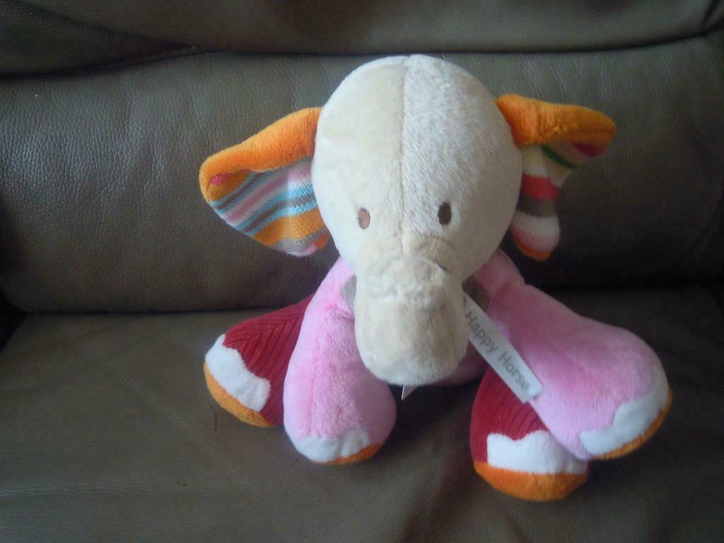 knuffel happy horse olifant  nieuw met etiket (doos 58), Enlèvement ou Envoi, Neuf, Éléphant