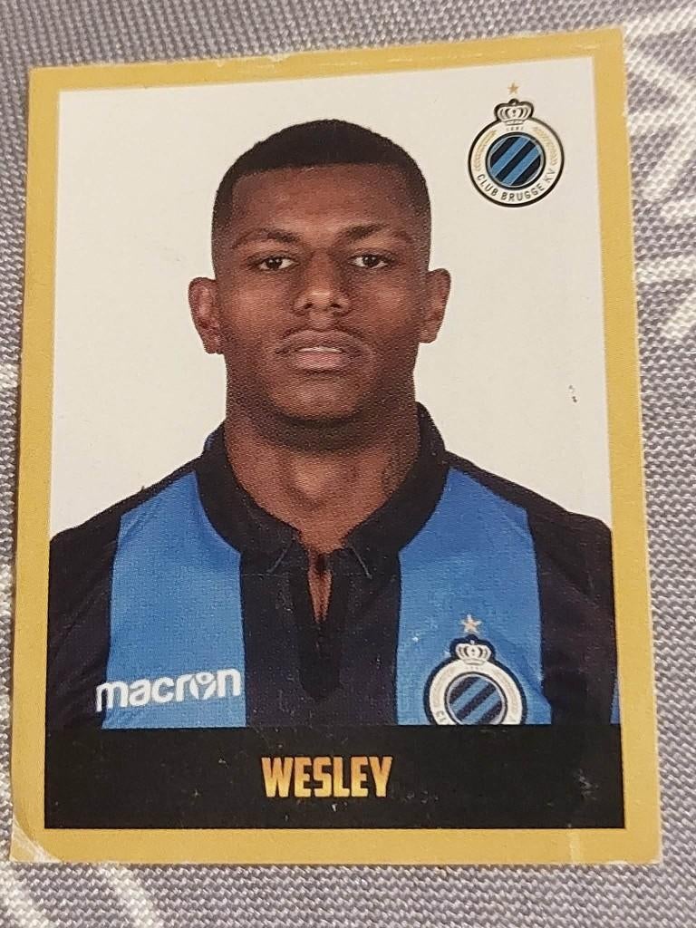 Panini / Sticker / Wesley / Club Brugge / 2018-2019, Verzamelen, Sportartikelen en Voetbal, Gebruikt, Poster, Plaatje of Sticker