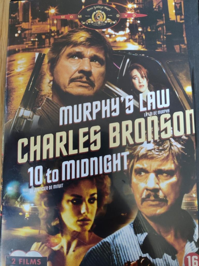 Murphy's Law + 10 to Midnight (1986) (Charles Bronson) DVD, Ophalen of Verzenden, Zo goed als nieuw