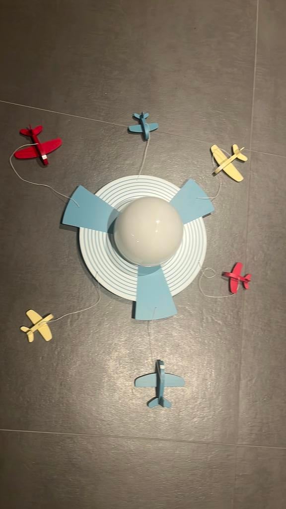 Philips plafondlamp kinderkamer vliegtuigen, Ophalen, Zo goed als nieuw