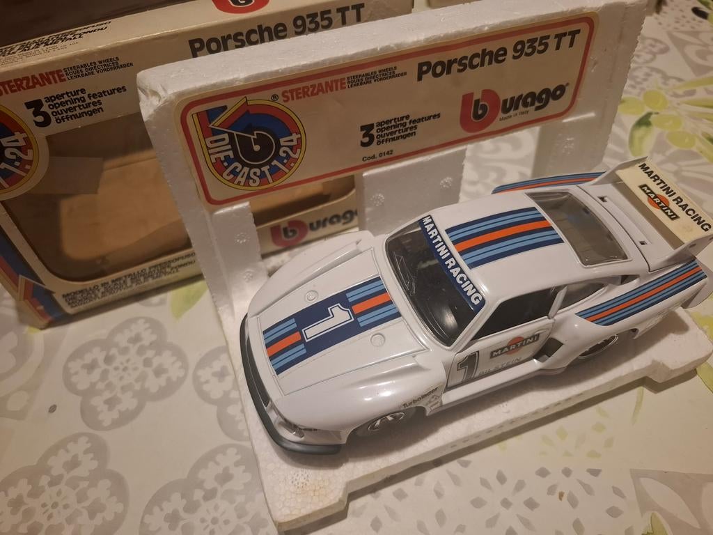 Porsche 935 Martini 1/24, Ophalen of Verzenden, Gebruikt, Burago