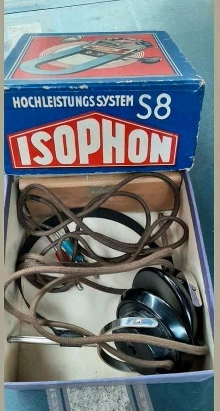 Retro Head phone merk telefunken, Ophalen of Verzenden, Gebruikt