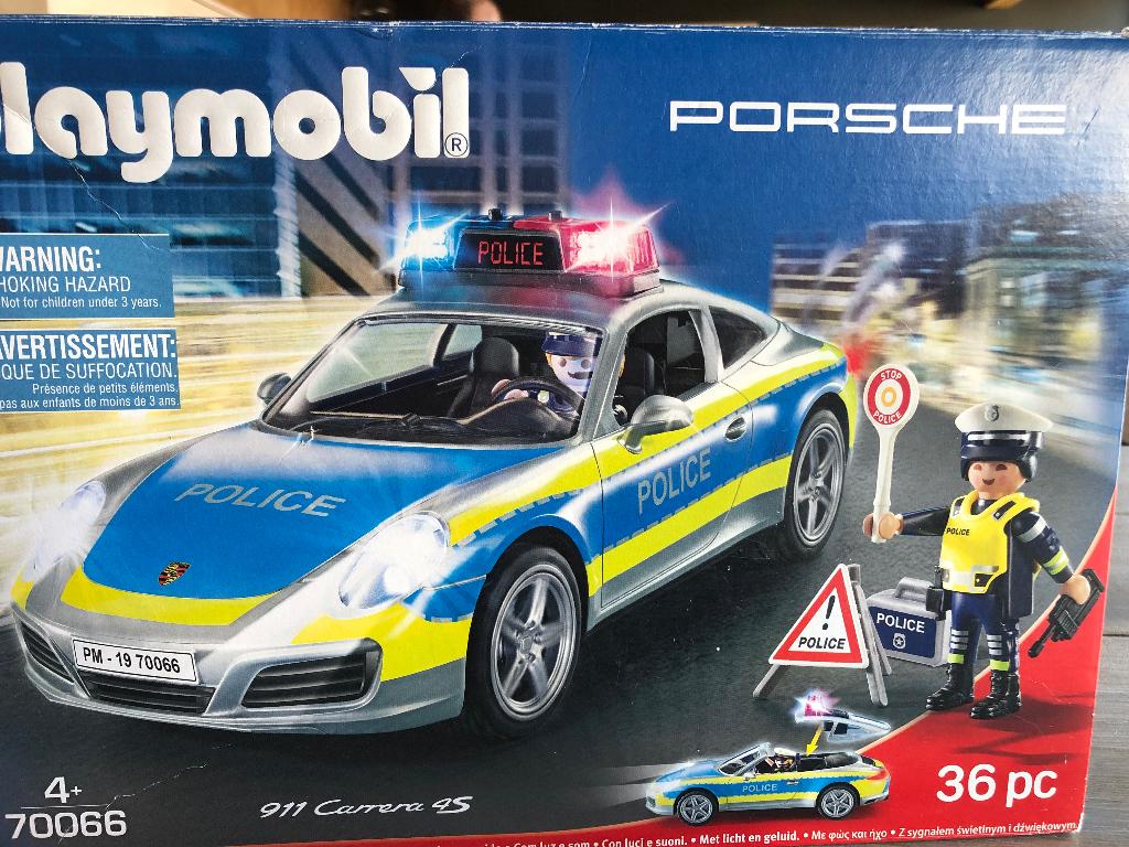 Playmobil Porsche Police 70066, Ophalen of Verzenden, Gebruikt