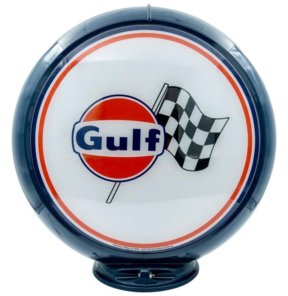 Gulf benzinepompbollen voor benzinepomp of decoratie, Ophalen of Verzenden, Nieuw, Lichtbak of (neon) lamp