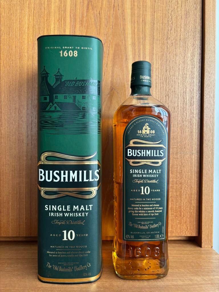 Bushmills 10 Years 1L Irish whiskey, Verzamelen, Overige gebieden, Overige typen, Nieuw, Ophalen of Verzenden
