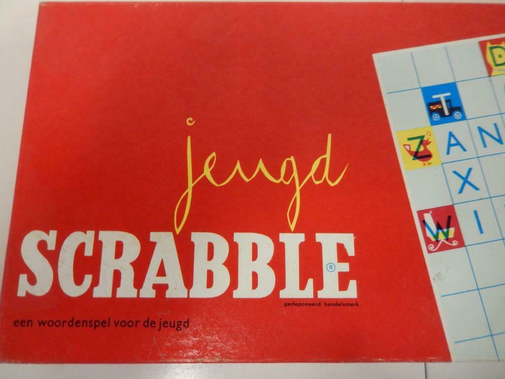 BORDSPEL "JEUGD-SCRABBLE", Trois ou quatre joueurs, Enlèvement ou Envoi, Comme neuf, SIO BV
