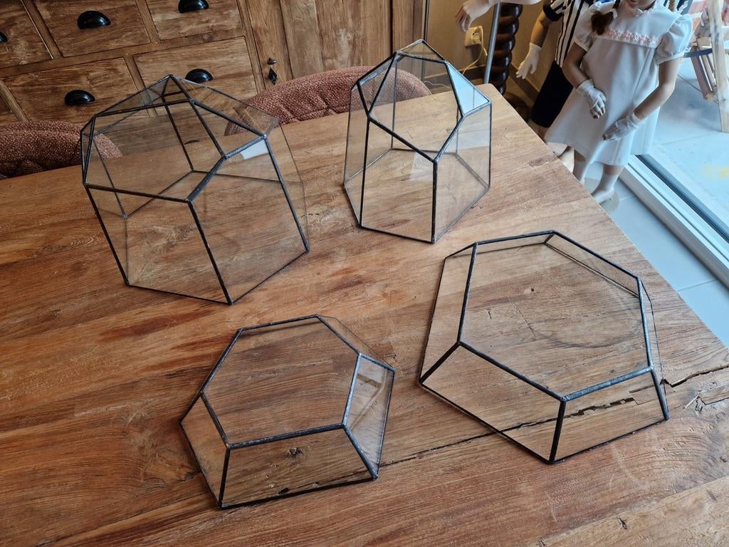 Geometrische glazen stolp prijs in omschrijving, Enlèvement ou Envoi, Comme neuf