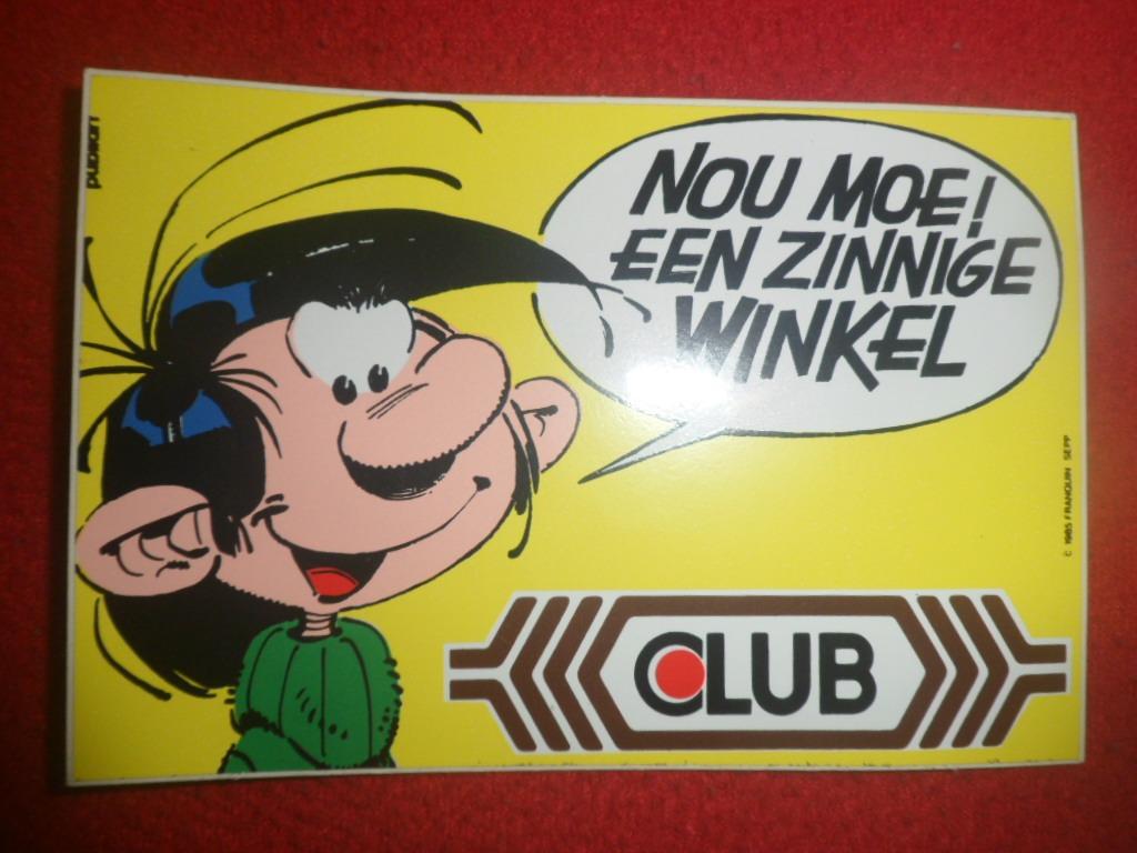 Sticker strip Guust Flater (Franquin) "Club", Ophalen of Verzenden, Nieuw, Franquin