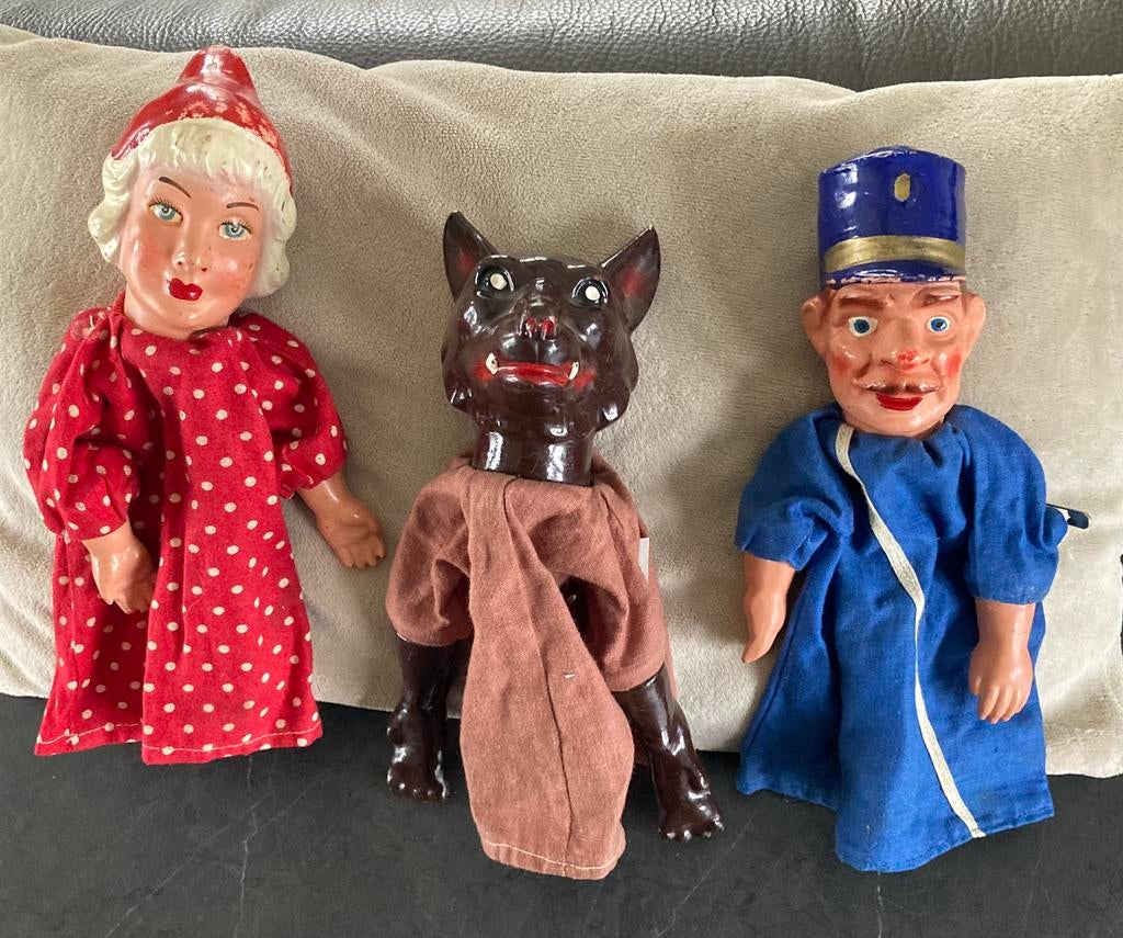 Oude poppenkastpoppen., Verzamelen, Ophalen, Gebruikt, Popje
