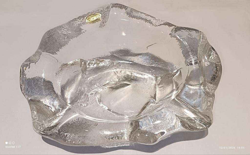 Val Saint-Lambert, Cendrier cristal givré 1960's, Enlèvement