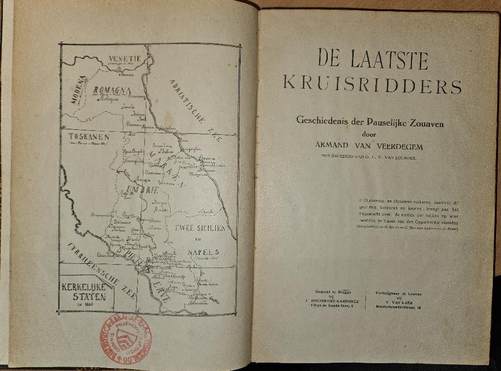 De laatste kruisridders. Geschiedenis der Pauselijke Zouaven, Gelezen, Van Veerdegem Armand, Christendom | Katholiek, Ophalen of Verzenden