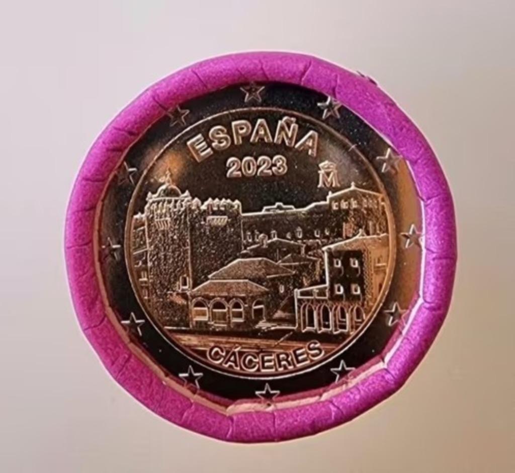 Rouleau 25 X 2 Euros Commémorative Espagne 2023 Caceres UNC., Enlèvement ou Envoi, Série