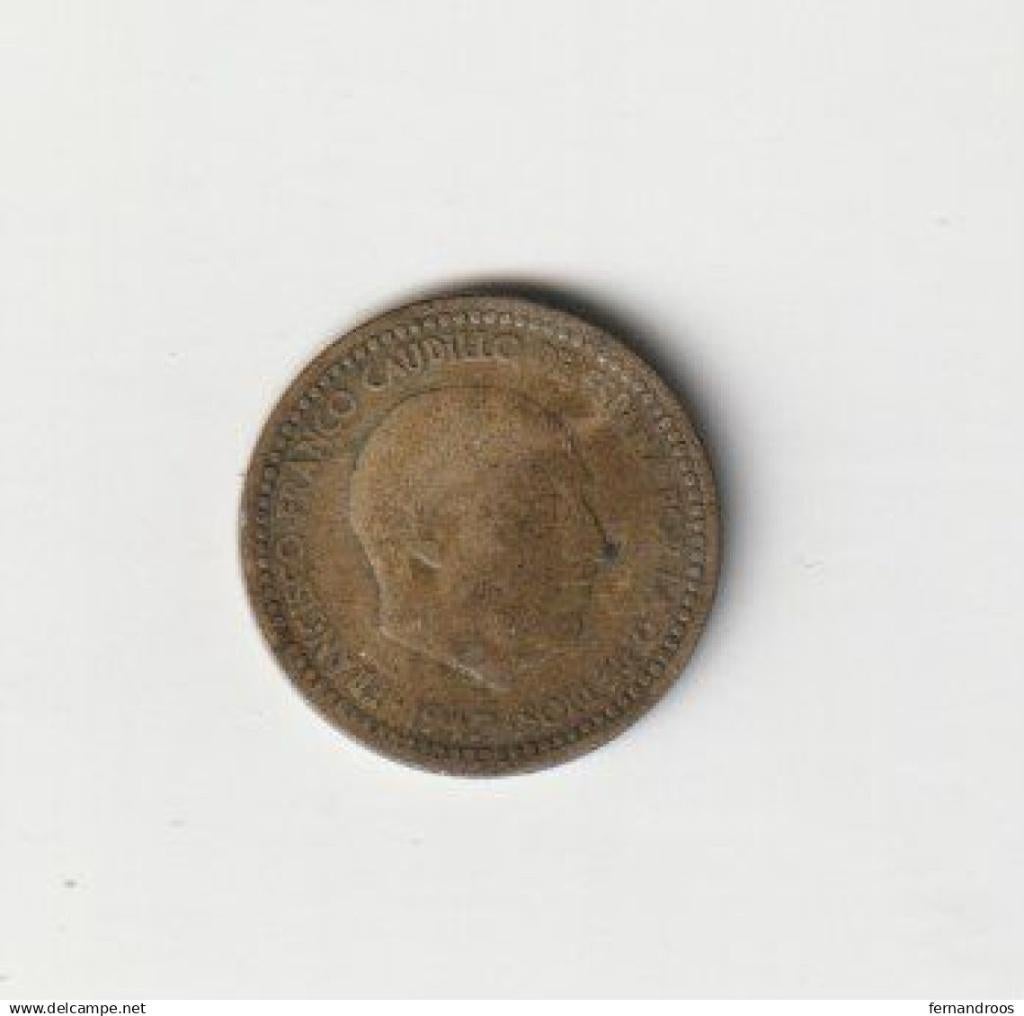 SPANJE 1 PESETA FRANCO 1947, Postzegels en Munten, Ophalen of Verzenden, Overige landen, Losse munt