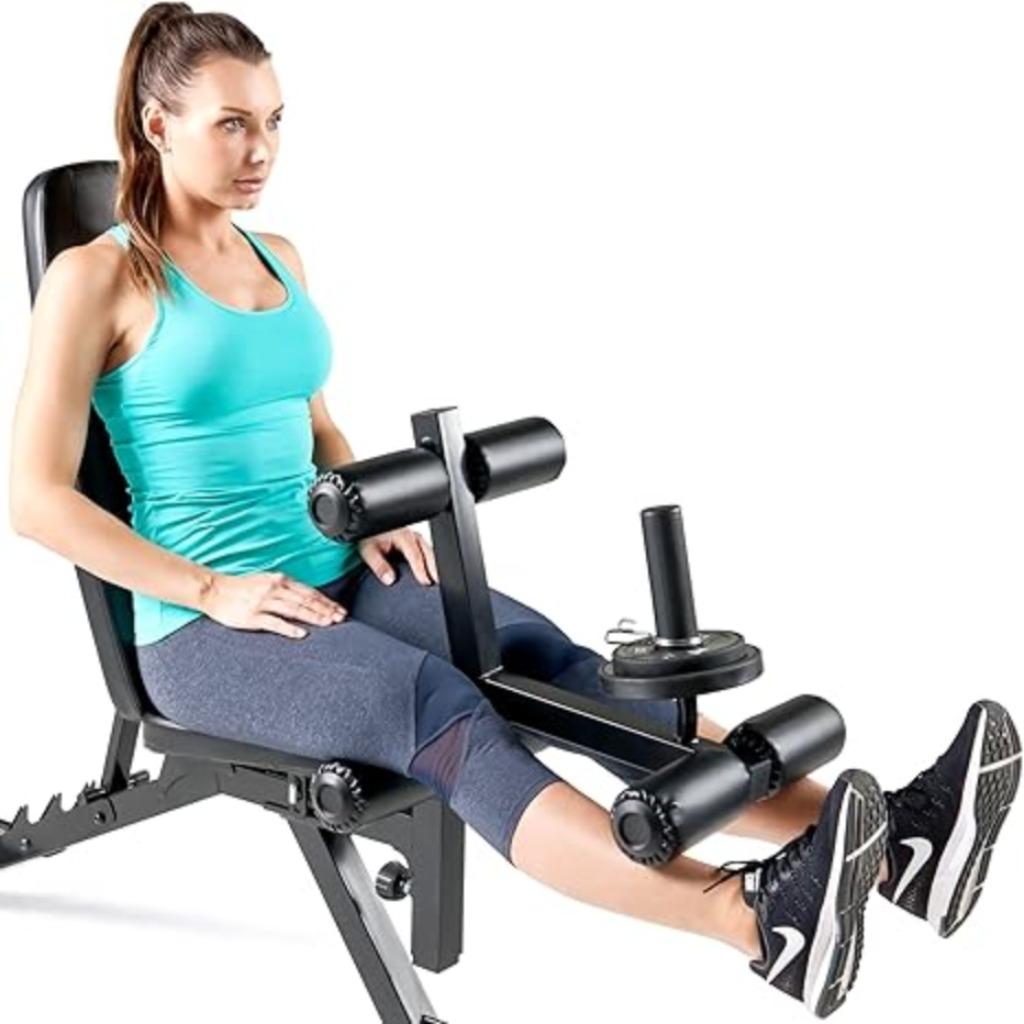 Verstelbare halterbank | zwart | Nieuw, Sport en Fitness, Benen, -, Verzenden, -
