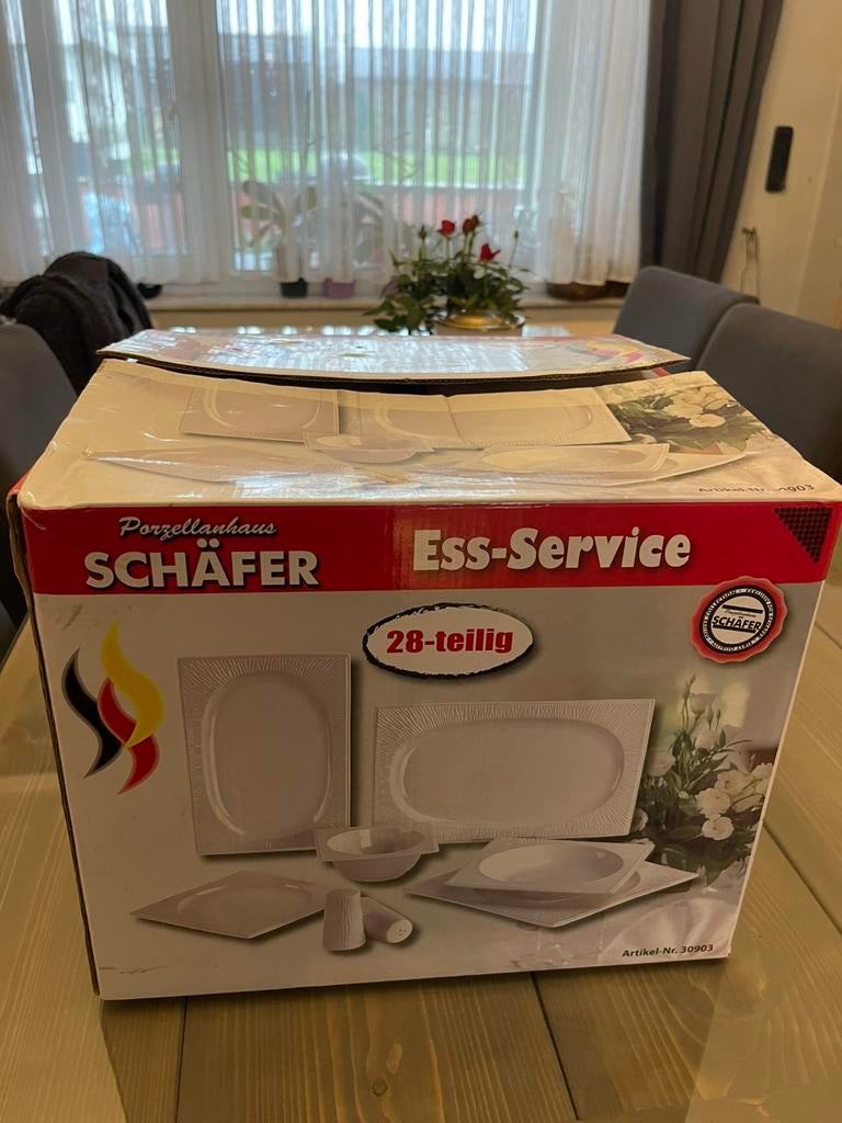 Eet servies 6 personen  schaffer 4set beschikbaar, Ophalen, Nieuw