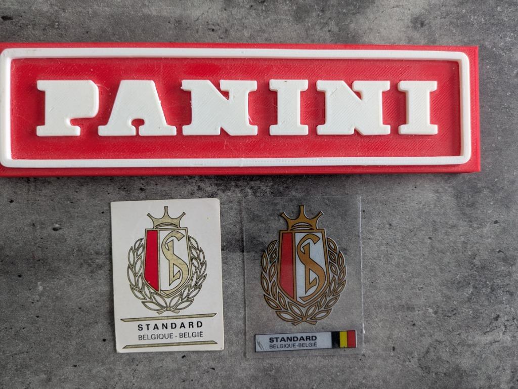 PANINI STANDARD HATCH, 2 CLUBS DE FOOTBALL ET UN BUT, Envoi, Comme neuf, Autocollant