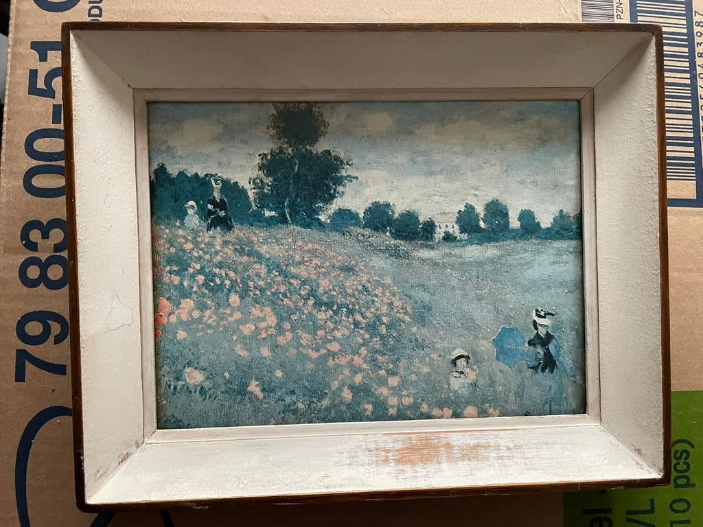 Schilderij met papavervelden, Antiek en Kunst, Ophalen