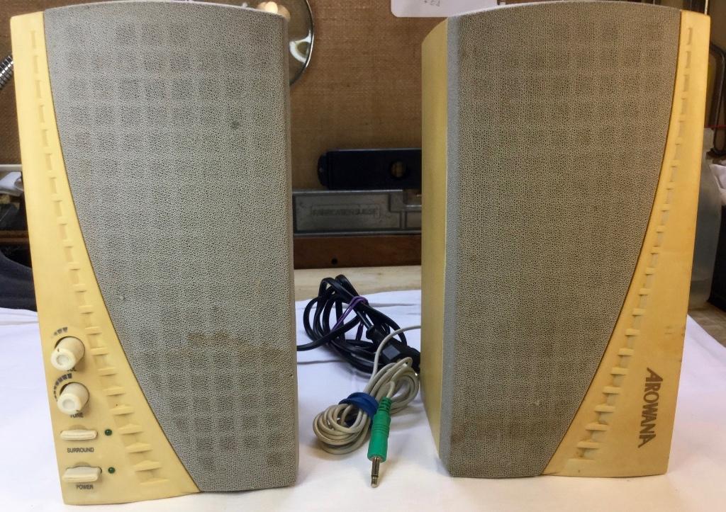 Arowana MS-240 compact actief speakersetje, Audio, Tv en Foto, Luidsprekerboxen, Gebruikt, Minder dan 60 watt, Overige merken