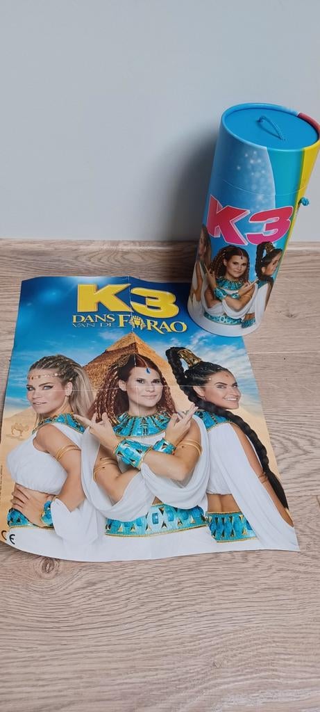 Puzzel Studio 100 K3 Dans van de Farao 100 stuks incl poster, Ophalen, Zo goed als nieuw