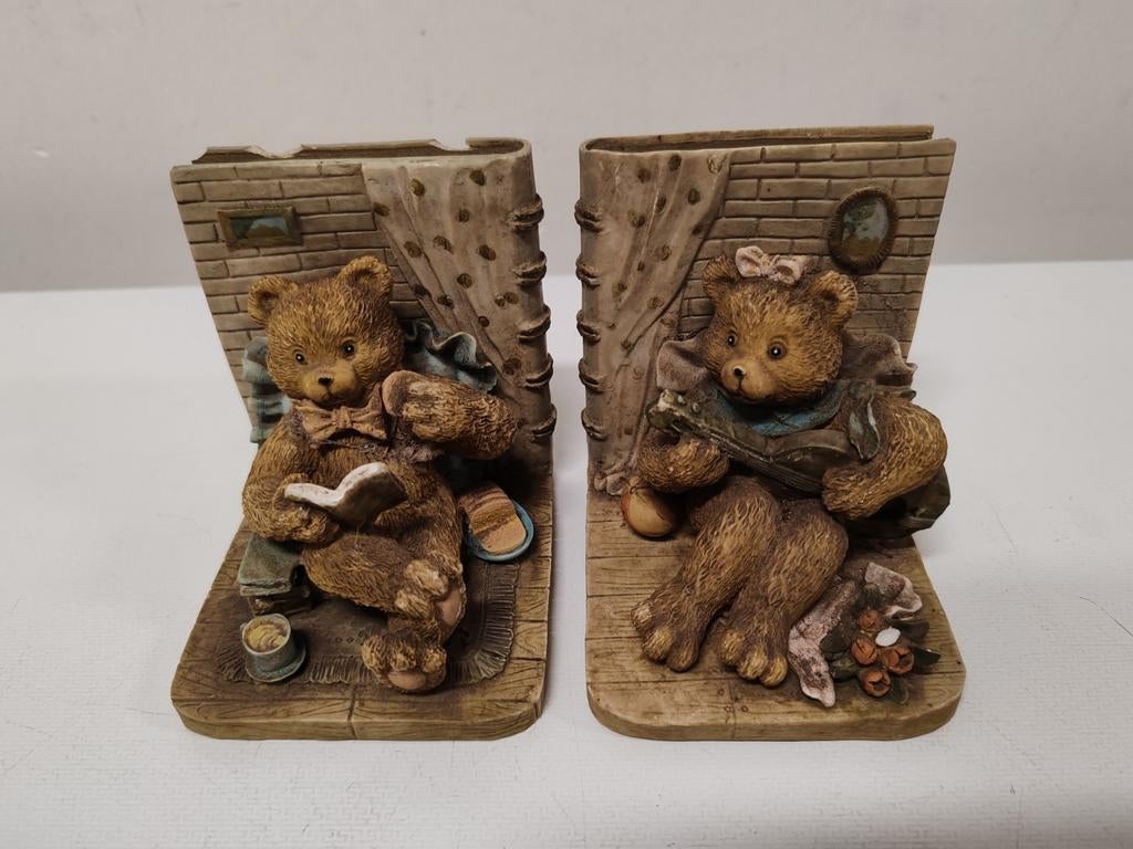 Mooie Boekensteunen teddybeer, Ophalen, Zo goed als nieuw