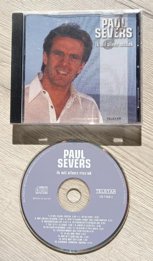 Paul Severs cd Ik Wil Alleen Muziek, Ophalen of Verzenden, Zo goed als nieuw, Levenslied of Smartlap