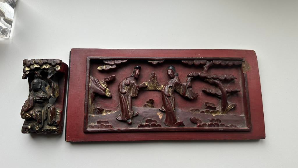 Chinees Ming of Quing dynastie (16e of 17e eeuw, Antiek en Kunst, Kunst | Niet-Westerse kunst, Ophalen of Verzenden