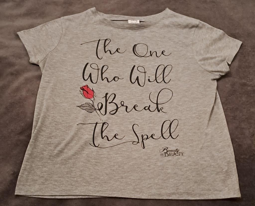 T-shirt La Belle et la Bête (taille 40), Vêtements | Femmes, Manches courtes, Taille 38/40 (M), Gris, Enlèvement ou Envoi