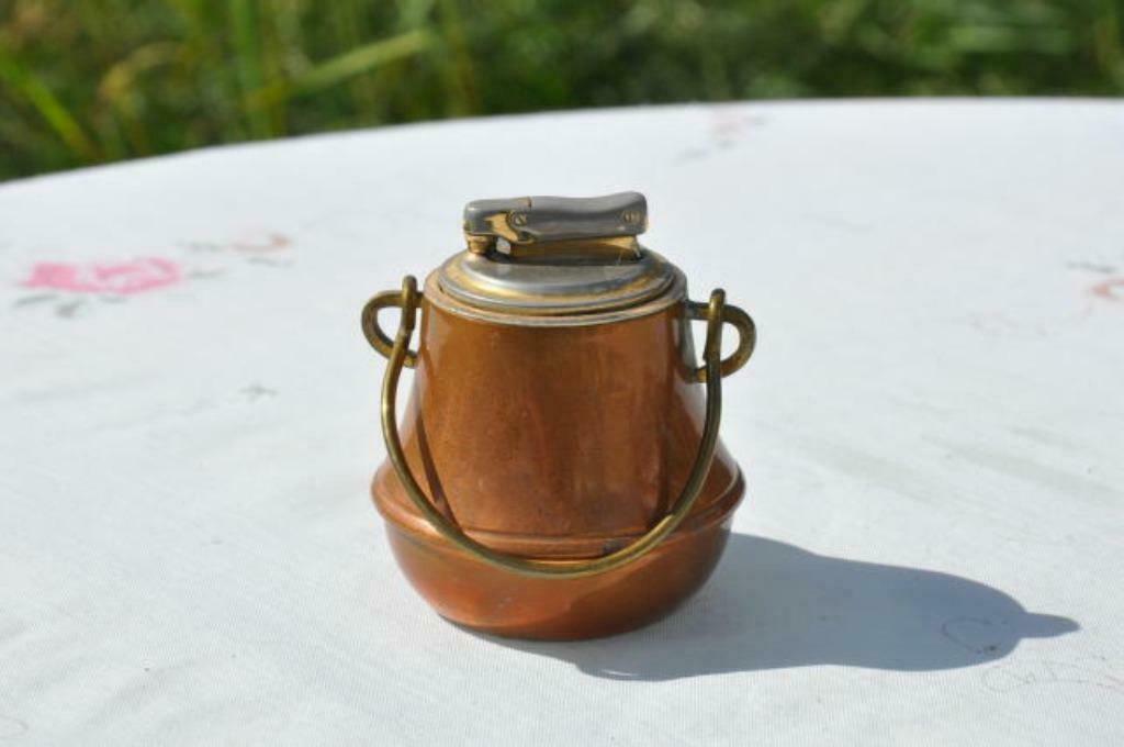 §  briquet chaudron en cuivre, Enlèvement ou Envoi, Utilisé, Briquet
