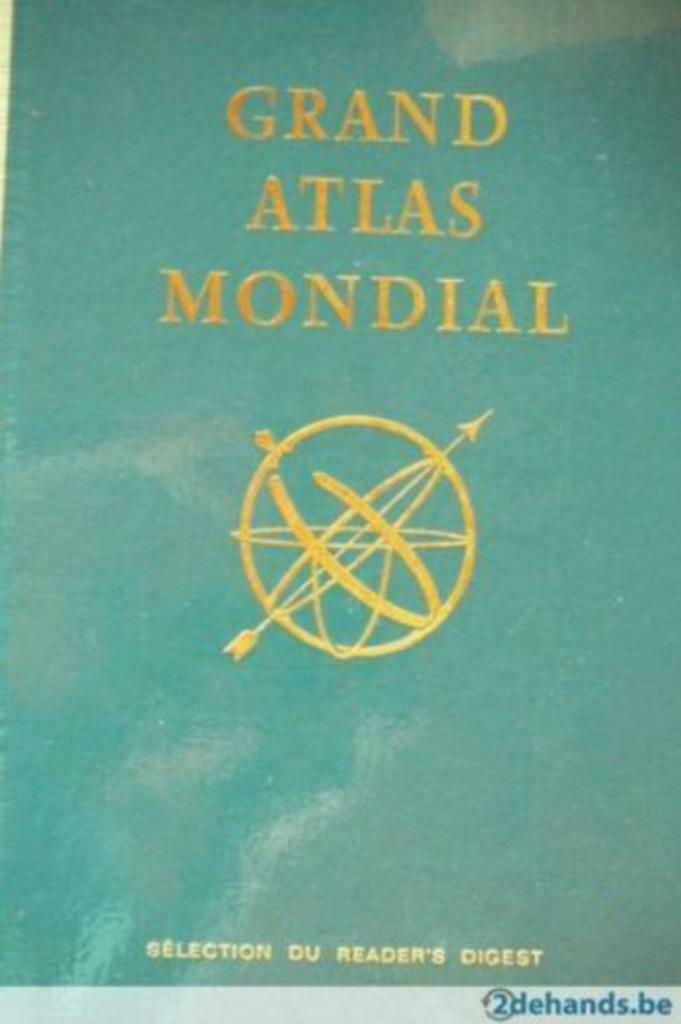 Grand atlas mondial selection du Reader's Digest 264 blz Soo, Autres atlas, Comme neuf, Monde, Envoi