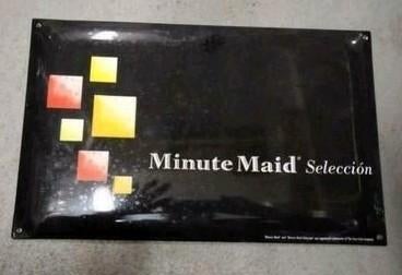 Minute Maid bord Geëmailleerd. Zie foto's. Verzending mogeli, Verzamelen, Ophalen of Verzenden, Nieuw