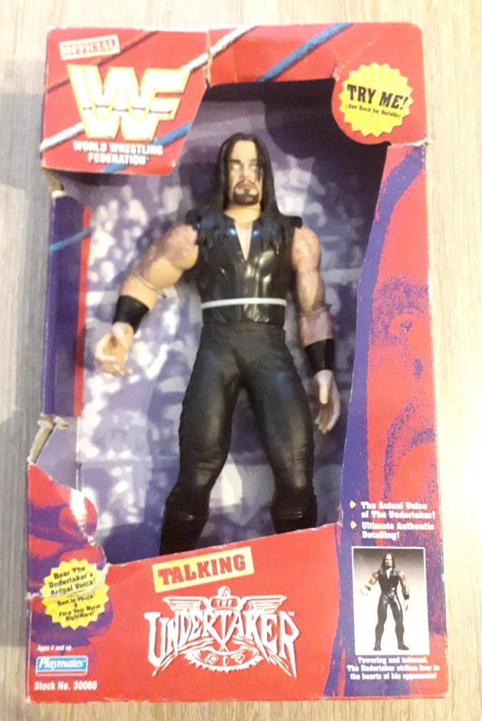 WWF The Undertaker / Figurine parlante (RARE), Collections, Statues & Figurines, Comme neuf, Enlèvement