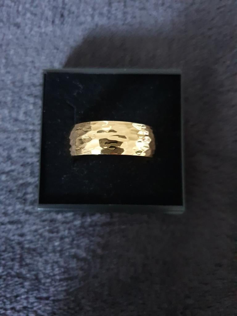 Nieuwe ring voor heren in edelstaal maat 68, 20 of groter, IJzer of Staal, Heer, Nieuw