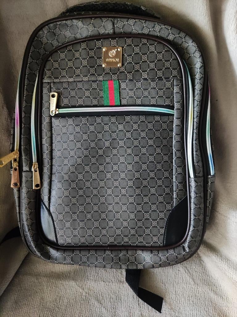 Funky backpack, with disco touch zippers, Ophalen of Verzenden, Zo goed als nieuw