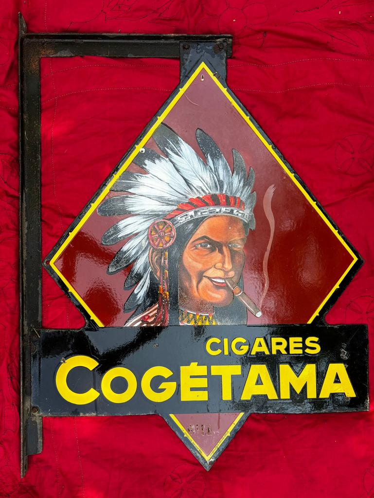 Cogetama cigares emaille bord, Ophalen