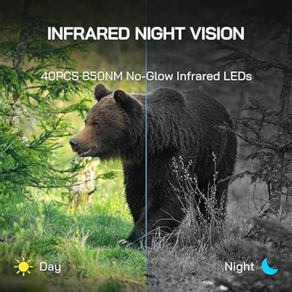 caméra de chasse | 4K | WiFi | vision nocturne | Nouveau, Neuf, -, -, Wolfang