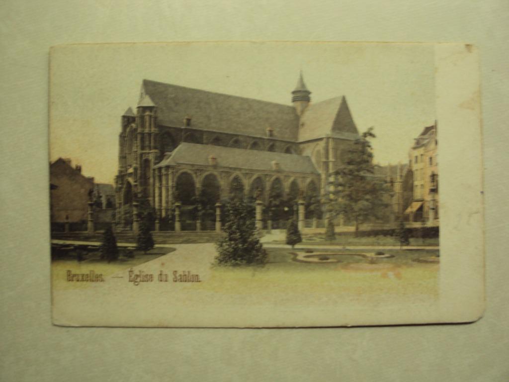60094 - BRUXELLES - EGLISE DU SABLON - VERSTUURD 1905 !!!, Envoi