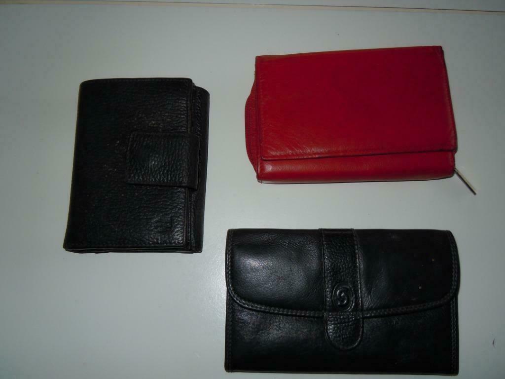 portefeuille Crinckles, Handtassen en Accessoires, Portemonnees, Ophalen of Verzenden, Rood, Leder