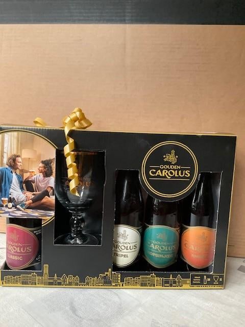 geschenkpakket  "Gouden Carolus", Verzamelen, Ophalen of Verzenden, Nieuw, Flesje(s), Overige merken